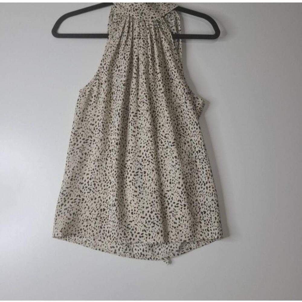 Bishop + Young Leopard Print Halter Sleeveless Bo… - image 5